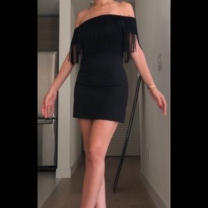 Mini black dress